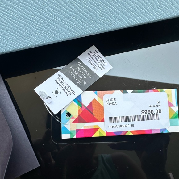 Prada Satin Green Slides Loafers Mules with crystals sz 39 US 9 - Picture 7 of 14